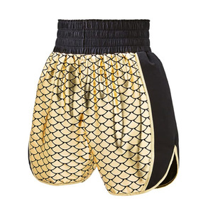 Los hombres más exigentes, pantalones cortos de boxeo de escamas de pescado, ropa de artes marciales hecha a medida a la venta en MOQ y tarifas bajas - Product Image 1