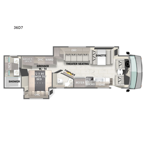 Forest River RV Georgetown 7 Series 36D7 Nouveau Modèle 2026 avec Accessoires Intérieurs Modernes Premium 350 HP - Product Image 4