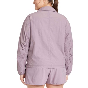 Conjunto de chándal cortavientos unisex 2025 personalizado, chaqueta de nailon ligera, pantalones cortos, estilo informal, cierre de cremallera, a prueba de viento - Product Image 2