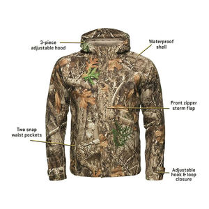 Veste de chasse pour homme de haute qualité, best-seller, design personnalisé, respirante, imperméable, coupe-vent, softshell, imprimé camouflage tactique - Product Image 5