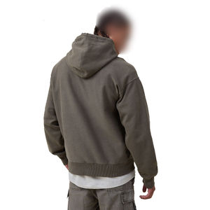 Vêtement d'hiver unisexe de luxe 2025, 100% coton biologique, imperméable, respirant, surdimensionné, lourd, de haute qualité, avec poche brodée - Product Image 5