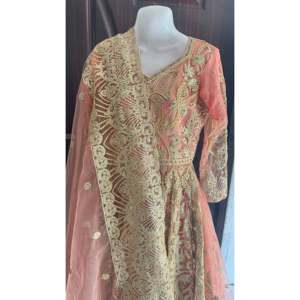 Robes de demoiselle d'honneur élégantes et modernes, à sequins pêche, longues, coupe trapèze, pour femmes - Product Image 5