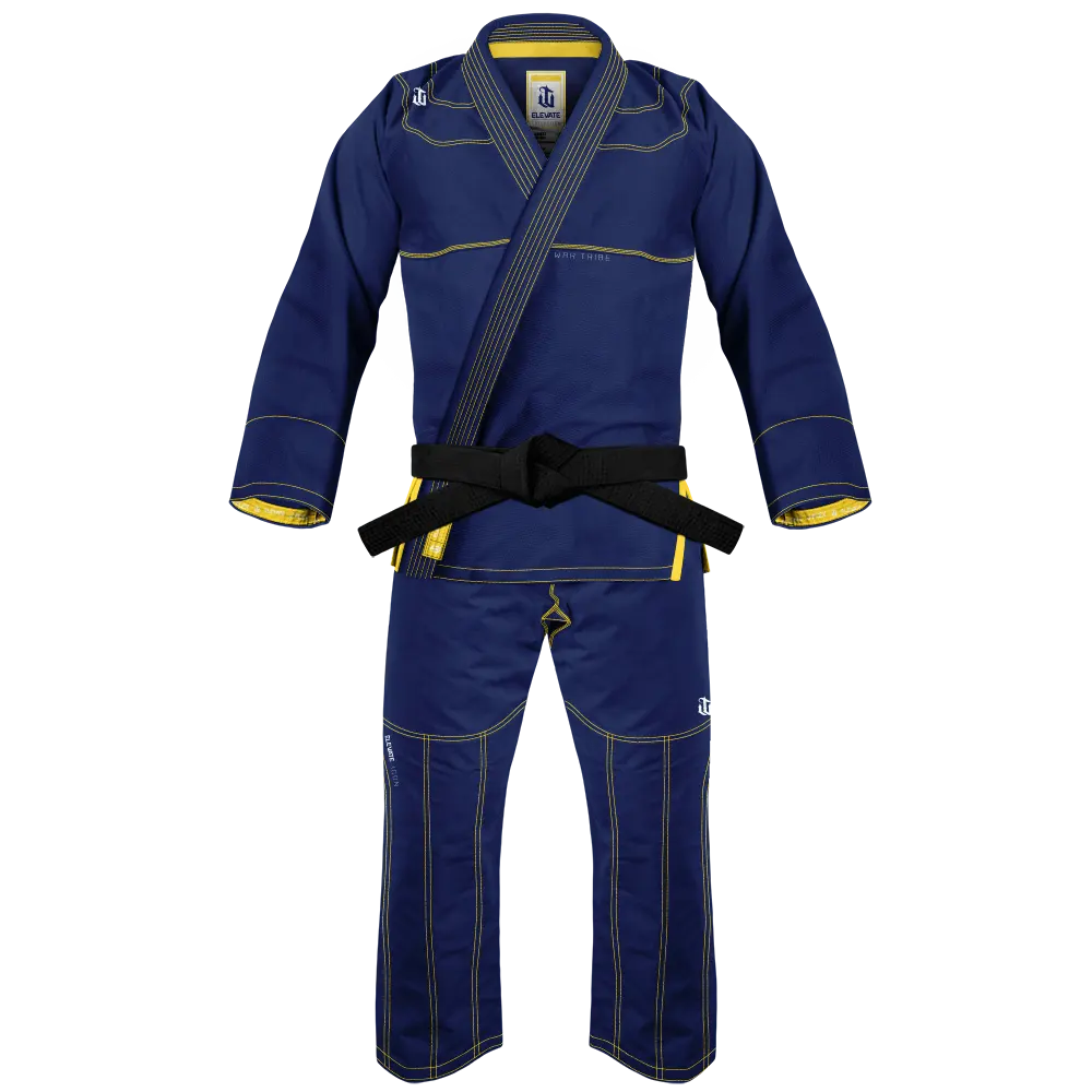 Bleu marine tribu Jiu Jitu uniforme sur mesure brésilien Jiu Jitu Gi uniforme haute qualité personnalisé broderie Patch Bjj Gi kimono
