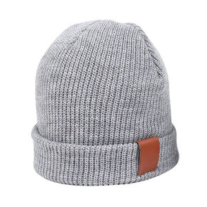 A prueba de viento al aire libre gorro en blanco sombreros logotipo personalizado hilo acrílico cálido liso mujeres hombres gorro invierno gorros de punto - Product Image 5