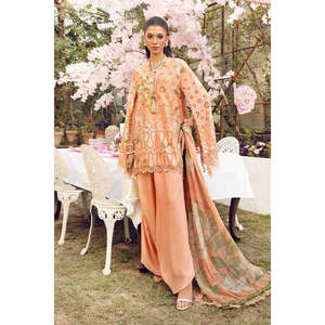 Colección Eid 2025 de Maria B, MPT-2602-A-TC-1254, Blusa de Chifón con Decoración Bordada - Product Image 1