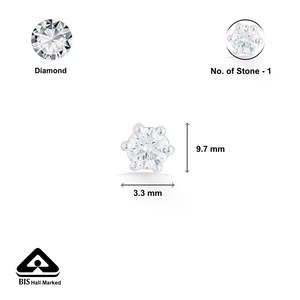 18K Gold Plated Vintage Diamond <b>Nose</b> <b>Pin</b> for Women Wedding Engagement Gift - Product Image 5