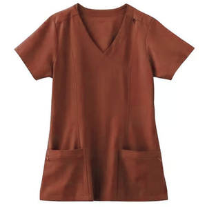 เสื้อสแปนเด็กซ์ผ้าแคนวาสโรงพยาบาลระบายอากาศได้ดีผ้าสแปนเด็กซ์ขนาดออกแบบได้ตามต้องการฤดูร้อน - Product Image 6