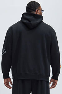 Fabricants professionnels dernier modèle de haute qualité grande taille pull hommes sweats à capuche poids lourd 100% coton pas cher en vrac sweats à capuche - Product Image 6