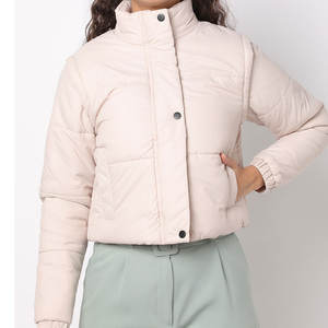 Crop <b>Top</b> <b>Women's</b> Luxury Casual Loose Outwear Jacket Winter <b>Warm</b> Puffer Jacket - Product Image 1