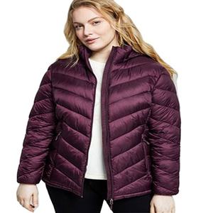 Vêtements d'hiver Veste à capuche zippée pour femmes Veste chaude personnalisée Veste d'hiver respirante pour femmes de grande taille. - Product Image 1