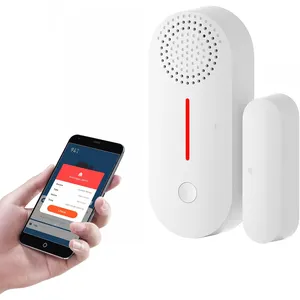 Tuya sistem Alarm jendela dan pintu masuk WiFi, Alarm Sensor pintu gantung untuk peningkatan keamanan