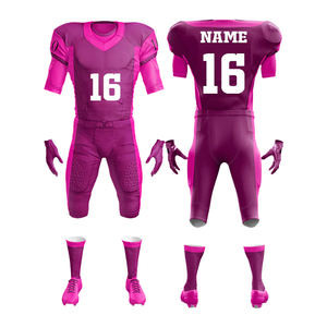 Personalizado uniforme de fútbol americano 2025 último estilo de impresión por sublimación conjunto de ropa de equipo de control de humedad de tela OEM ODM - Product Image 1