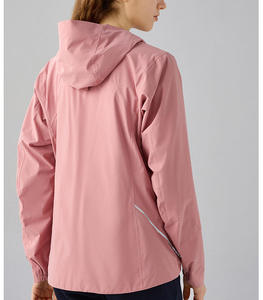 Veste d'extérieur respirante pour femmes OEM Soft Shell coupe-vent veste résistante à l'eau avec fermeture éclair marque privée - Product Image 4