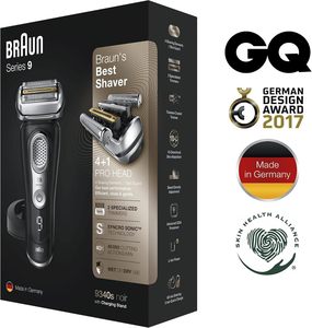 Braun Series 9 9340 Negro, para uso en seco y húmedo - Product Image 4