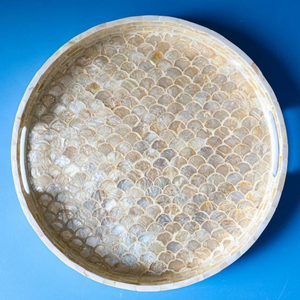 ถาดเสิร์ฟอาหารสำหรับตกแต่งโต๊ะในบ้านถาดเสิร์ฟอาหารดีไซน์สร้างสรรค์ลายดอกไม้สีชมพูอุปกรณ์สำหรับโรงแรม - Product Image 4