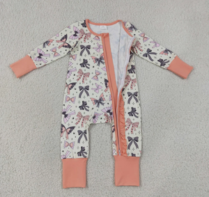 ชุดรอมเปอร์เด็กผู้หญิงลายแมงมุมผีฮาโลวีนแบบมีซิปสองทางพร้อมระบาย - Product Image 2