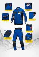 Combinaison de travail haute visibilité en polyester pour ouvrier du bâtiment, logo personnalisé, thermique, plusieurs poches, ignifuge, séchage rapide