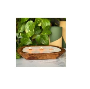 Cuenco de madera para amasar, accesorio decorativo para el hogar, ideal para fiestas de bodas, antiguo, última pieza - Product Image 4