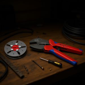 Alicates de crimpado Knipex MultiCrimp de 250 mm con cargador de muelles intercambiables para crimpado de cables - Product Image 3