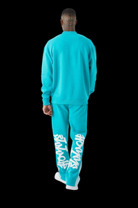 Pull à capuche écologique délavé à l'acide pour hommes personnaliser Boxy Fit évasé hiver survêtement libération décharge imprimé tenue décontracté - Product Image 4