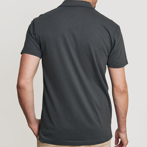 Camisetas Polo de golf de gimnasio activo de entrenamiento liso personalizadas de algodón suave de alta calidad - Product Image 3