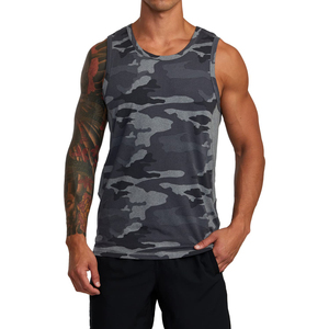 Débardeur sans manches gris pour homme Gilet d'entraînement de gymnastique 100% polyester, écologique, anti-UV, séchage rapide, respirant, décontracté, streetwear - Product Image 4