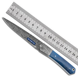 Handmade Customizable Hunting <b>Knife</b> High-Grade Damascus Steel Blade Dyed Camel <b>Bone</b> <b>Handle</b> Cow Leather Sheath Laser Engraved OEM - Product Image 4