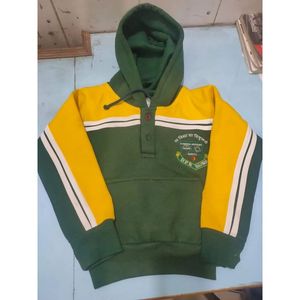 Sweat-shirt décontracté pour enfants Fashion Sutra avec capuche, unisexe, en molleton français, tricoté, design uni, pour garçons et filles - Product Image 2