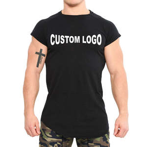 Oferta de precio bajo 100% camisetas de estilo de cuello redondo de algodón con logotipo personalizado y colores sólidos ropa informal de moda de verano Camisetas De Hombre - Product Image 4