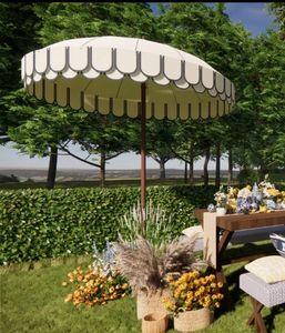 Modern Classic Simple Indian Handmade Traditional Umbrellas Parasols Hand Block Printed Wooden <b>Frame</b> <b>Canvas</b> Fabric Garden Use - Product Image 1