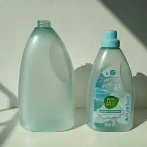 Diskon besar harga pabrik botol deterjen rumah tangga plastik isi ulang kosong PET 1000ML 1800ML