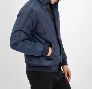Vestes matelassées d'hiver très demandées, faible MOQ, design personnalisé, col montant, broderie, veste décontractée pour homme, vêtement d'extérieur - Product Image 3