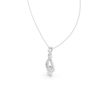 Collar con Colgante de Diamante Cultivado en Laboratorio, 1.0821 CT VVS-VS EF, Diamantes CVD, Oro de 18K, 14K, Rosa, Amarillo, Blanco, Joyería de Lujo - Product Image 6