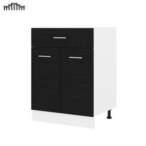 Gabinetes de cocina modernos, puerta de losa de melamina/laca europea, gabinetes bajos de cocina de madera contrachapada, mueble de cocina con cajón y puerta - Product Image 1