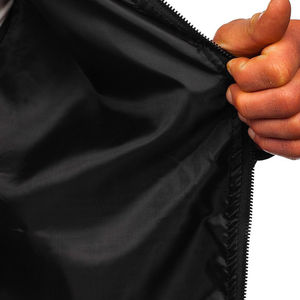 Chaqueta de bombardero de cuero para hombre de alta calidad con precio al por mayor personalizado con cuello levantado, chaqueta personalizada de invierno, gran oferta - Product Image 6