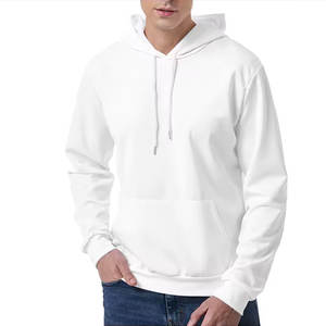 Precio de Hip Hop de fábrica, venta al por mayor, etiqueta privada personalizada de Color sólido para marca de calidad, jersey de lana de algodón, Sudadera con capucha de bolsillo de canguro - Product Image 4