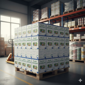 BourNeels Soursop Caja de Té Azul 20 Bolsas de té de inmersión Sin conservantes Alta vitamina C Guanábana Azul Té Kadha - Product Image 6