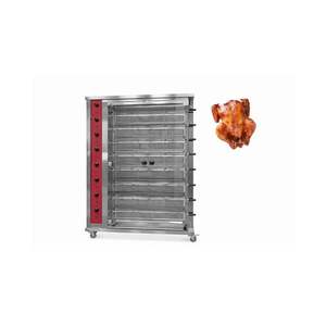 <b>Electric</b> Automatic Chicken Roaster Stainless Steel Wood/Fire & Gas Fired Heating 100W 300kg/h Capacity - Product Image 1