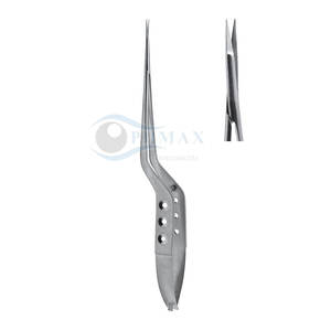 YASARGIL Micro bayoneta tijeras de precisión de acero inoxidable instrumento neuroquirúrgico Micro bayoneta tijeras punta fina herramienta quirúrgica - Product Image 2