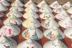 Gran oferta, sombreros de hoja de paja cónicos vietnamitas para decoración y sombrilla, sombreros vietnamitas, sombreros de playa de paja - Product Image 3