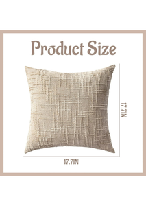 Chenille Tissé Moderne Carré Coussin Couvre 20 ''x 20'' Texturé Slubby Design pour La Maison Salon - Product Image 4