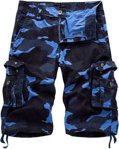 Short cargo décontracté multi-poches à coupe ample pour hommes Jogger deux pièces ensembles pour hommes pantalon cargo décontracté - Product Image 6