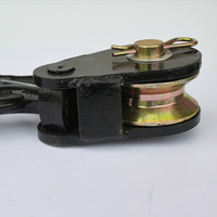 Poulie universelle en acier au carbone pour câble, bloc de remorquage pour treuil de remorque, poulie de remorquage robuste pour camion de dépannage