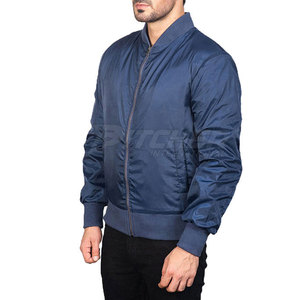 <b>Men's</b> Collarless Casual Bomber <b>Jacket</b> 2025 Windproof Eco-Friendly Hot Selling - Product Image 3