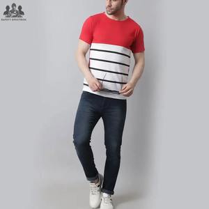 T-shirts pour hommes en coton biologique uni, tricotés, de haute qualité, écologiques, respirants, coupe classique, vente en gros, 100% coton - Product Image 5