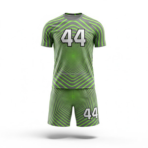 Maillot de football personnalisé 100 % polyester par sublimation, blanc et or, respirant, séchage rapide, ensemble de vêtements de sport pour équipe 2026 - Product Image 6