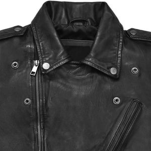 Men's <b>Jacket</b> Spring And Autumn Wear <b>Leather</b> <b>Biker</b> <b>Jacket</b> Slim Fit New Fashion <b>Leather</b> Winter <b>Jacket</b> For Men - Product Image 3
