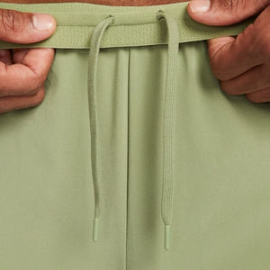 กางเกงขาสั้นออกกำลังกายแบบถักสำหรับผู้ชายเอวยางยืดระบายอากาศได้ดีในฤดูร้อนชุดออกกำลังกายผ้าสแปนเด็กซ์/ โพลีเอสเตอร์ย้อมสีล้วน - Product Image 6