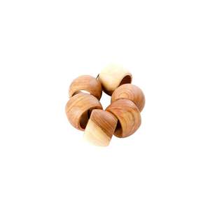 Anillo de Servilleta de Madera Premium con Detalles Elegantes para Cenas Sofisticadas y Decoraciones Festivas - Product Image 5