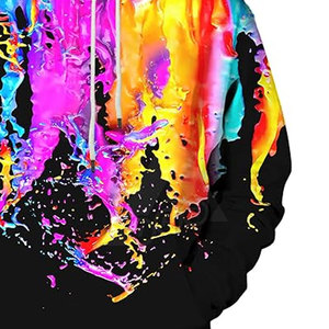 Sudadera con capucha de rizo largo grueso de invierno de alta calidad para hombre, sudadera con logotipo sólido impreso en 3D, diseño personalizado, sudadera XS teñida lisa - Product Image 6